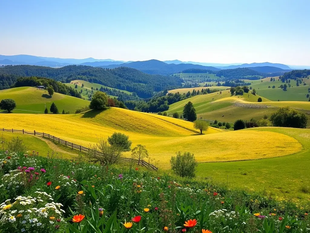A scenic view of the natural landscapes surrounding Chaux, highlighting the importance of environmental conservation.